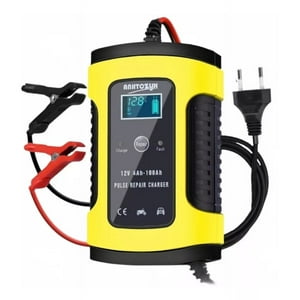 Genérico - Cargador Batería Automóvil Moto 12V Inteligente Carga Rápida