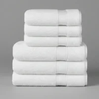 Pack 6 Toallas Chiteco 100% Algodón Baño Y Manos 400G Color Blanco