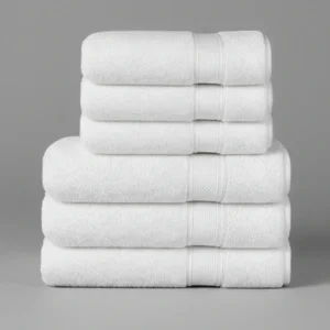 Pack 6 Toallas Chiteco 100% Algodón Baño Y Manos 400G Color Blanco