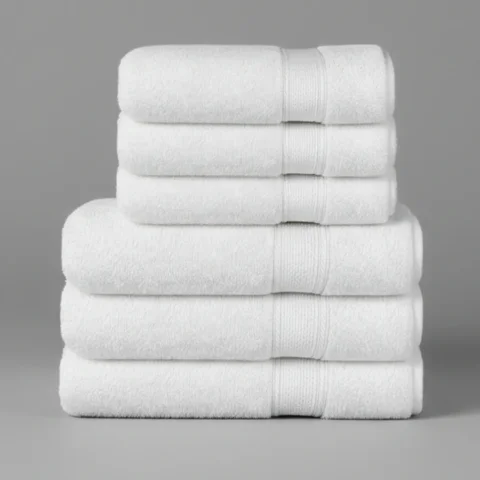 Pack 6 Toallas Chiteco 100% Algodón Baño Y Manos 400G Color Blanco