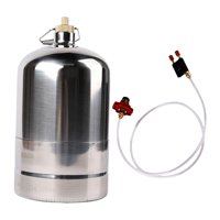 Ioensy - Botella De Gas De Acero Inoxidable Inflable Vacía Recargable Para Senderismo Pesca