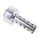 thumbnail image 1 of Universal Motocicleta Escape Puede Asesino Silenciador Silenciador Deflector 48 Mm Plata, 1 of 3