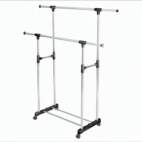 Genérico - Perchero Colgador Exhibidor Ropa Doble Metálico