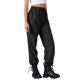 thumbnail image 4 of INSPIRE CHIC Pantalones de Mujer Cargo Ligeros de Cintura Alta con Cordón Elástico y Pierna Ancha con Bolsillos XL Negro, 4 of 6