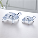 thumbnail image 1 of Set 2 Tortugas De Vidrio Decorativas Grande Y Pequeña, 1 of 8
