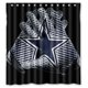 thumbnail image 1 of Cortina de ducha con diseño de los Dallas Cowboys, juego de cortinas de baño con ganchos, tamaño 66 x 72 pulgadas, 1 of 3