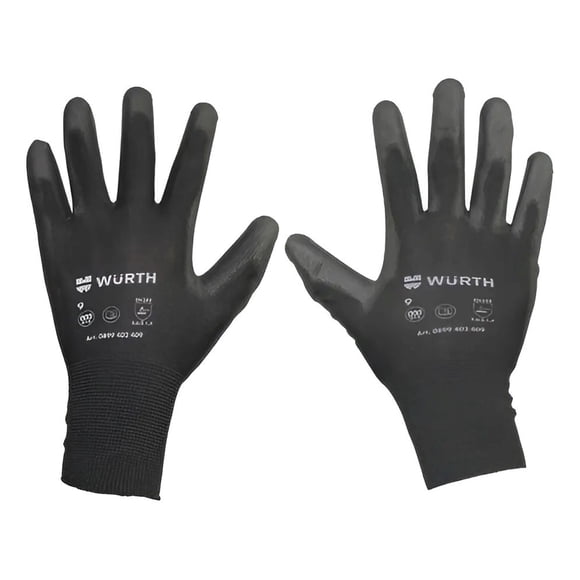 Guante Pu Microporo Negro Ecoline T10 Pack 36 Pares Negro