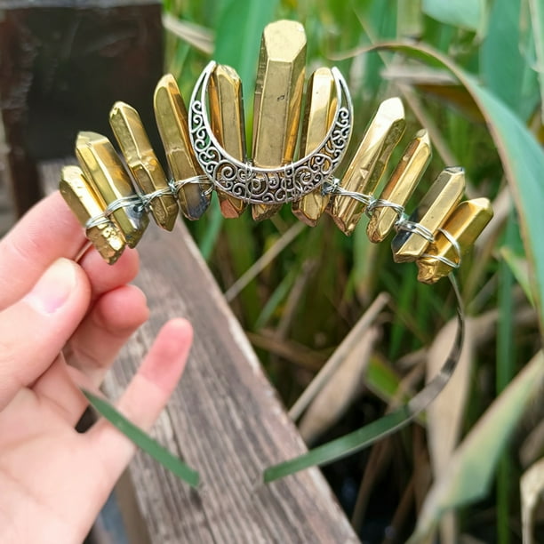 Gorgeous Crystal Quartz Crown Rhinestone Tiara - Perfect for Weddings & Parties!