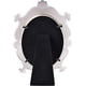 thumbnail image 4 of Espejo decorativo de mesa Nerien vintage de metal blanco, 4 of 7