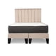 thumbnail image 1 of Cama 2 plazas completa Base americana + colchón de resortes + respaldo barras beige, 1 of 2