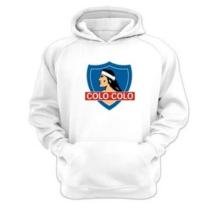 Genérico - Polerón Canguro Equipo Cc Blanco Talla Xl Unisex