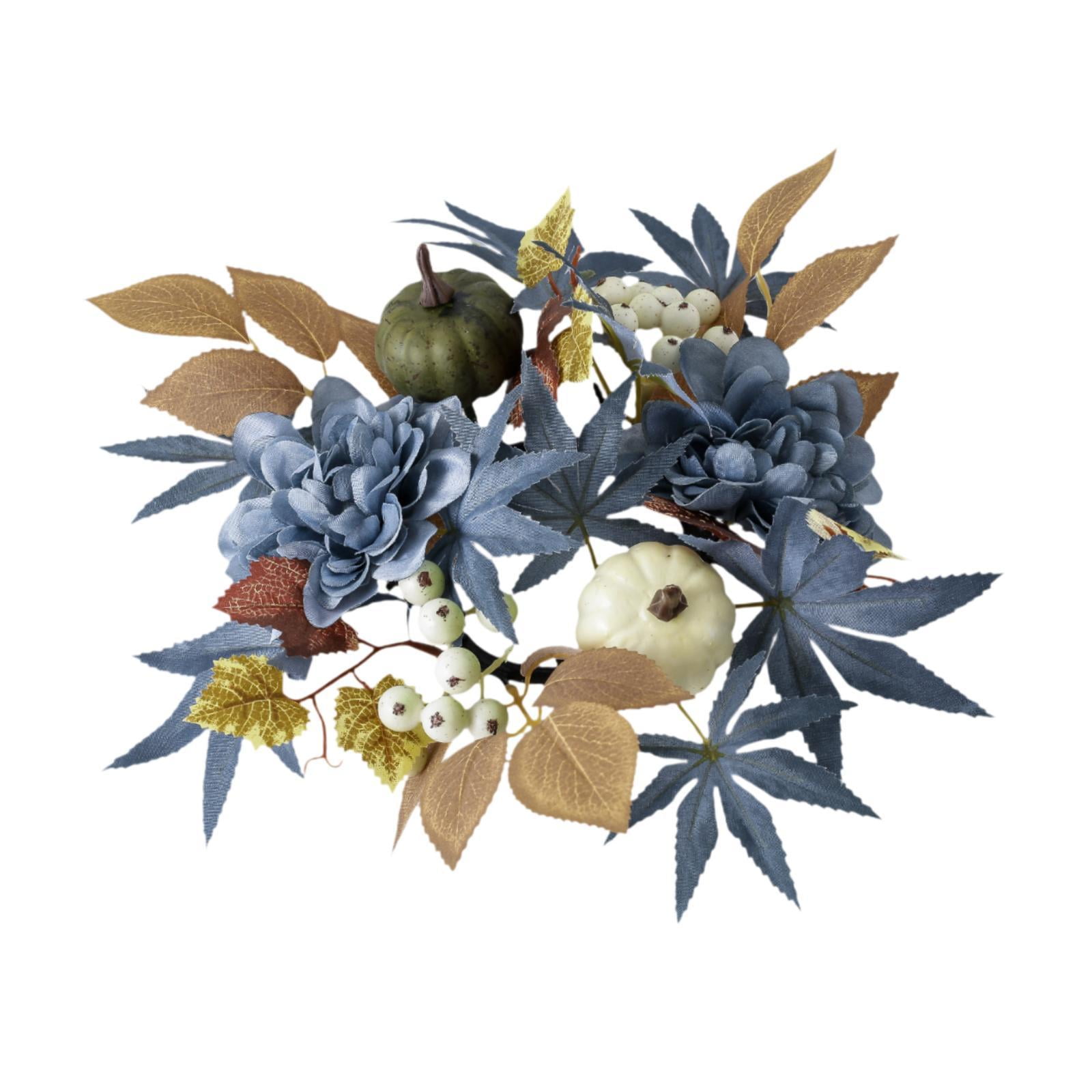 Bothyi - Soporte Para Corona Con Forma De Vela, Decoración De Mesa Para Recepción, Festival, Propuesta, Color Azul