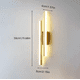thumbnail image 2 of Pack 2 Aplique De Muro Interior Dorado Led Tres Tonos De Luz- 50cm, 2 of 7