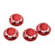 thumbnail image 2 of Tuercas De Cubierta Antipolvo Hexagonales De Cubo De Rueda De Aluminio De 17mm Para 1/8 RC Monster Car Rojo, 2 of 5