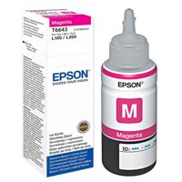 Botella Tinta Epson T664 Original Magenta