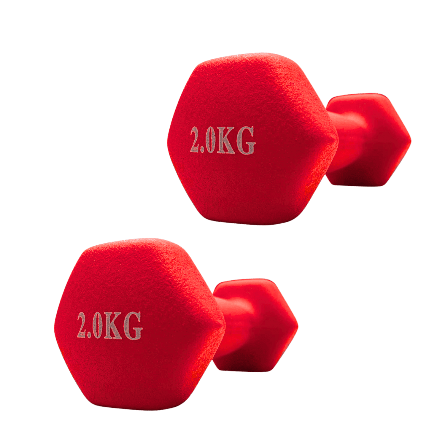 Linea Sport - Par De Mancuernas Hexagonales De Neopreno 2kg C/u Total 4kg