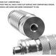 thumbnail image 4 of Reposapiés JXPANG 8 mm Aluminio Plateado para Motocicleta – Conjunto Trasero, 4 of 6