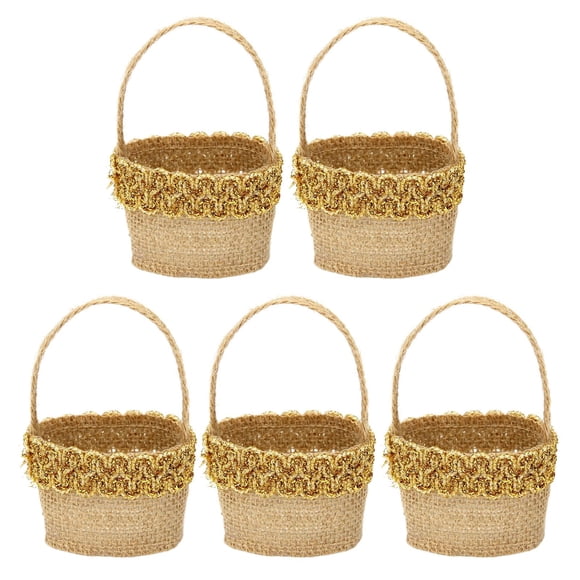 5 Piezas De Bolsas De Regalo De Halloween, Cubo De Asas De Caramelo Para Ceremonia De Boda De Vacaciones, Estilo F