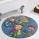 thumbnail image 5 of Rocket Power Alfombra Redonda de Felpa Coral, Antideslizante, No Desprende Pelusas, Lavable y Duradera para Salón, Dormitorio y Habitación de Niños 60cm, 5 of 6