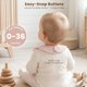 thumbnail image 2 of Konssy 3Pack Muslin Baby Girl Bibs, 100 Cotton with Ruffle, 2 of 3