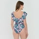 thumbnail image 2 of Traje de Baño Mujer Vuelos Print Tropical Azul Corona, 2 of 5