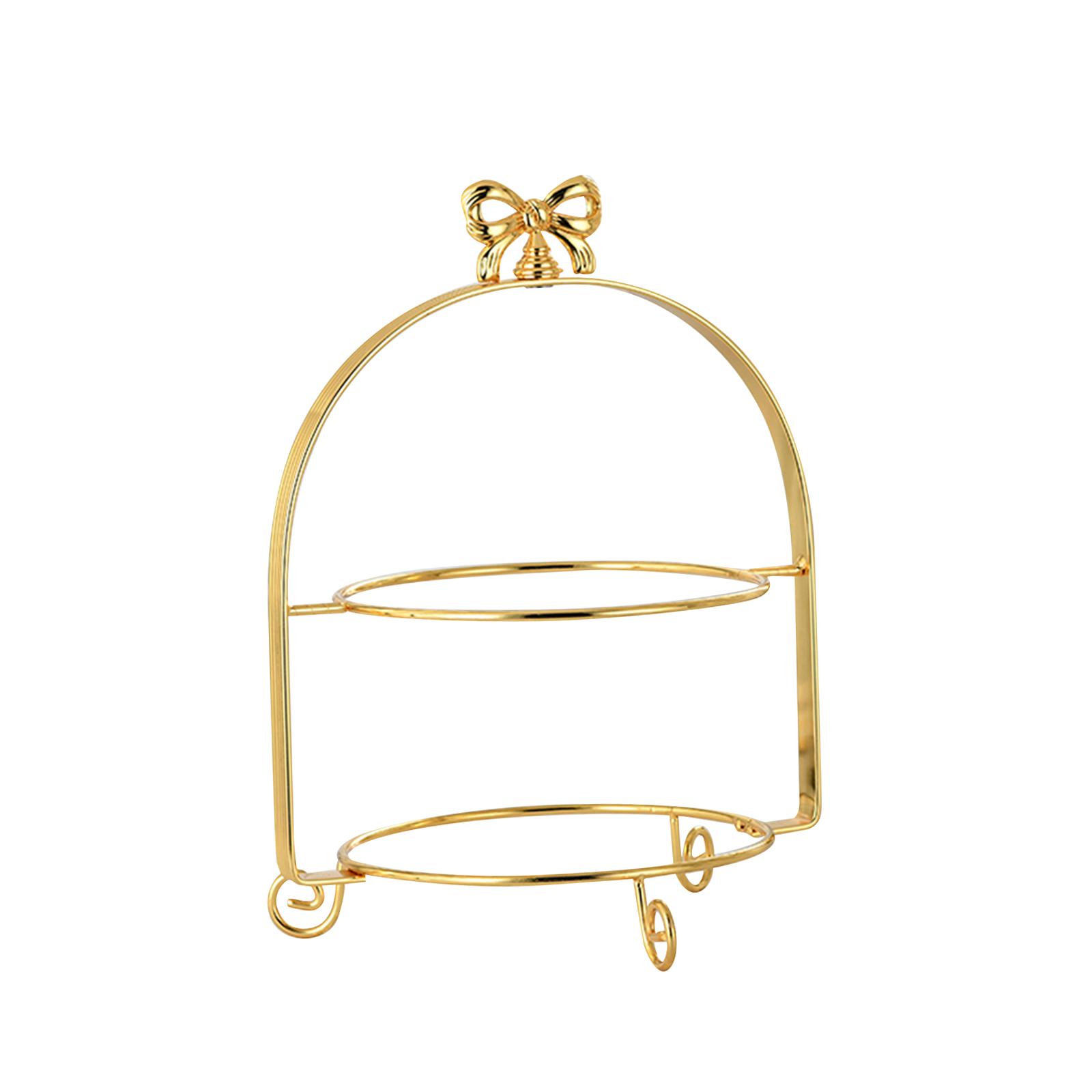 Magideal - Soporte Para Pasteles, Soporte Para Cupcakes, Bandeja Para Servir Fiestas, Soporte Para Servir Simple, Exhibición De Mesa De Postres Para Adorno De An Doble Nivel