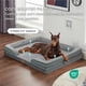 thumbnail image 4 of Cama ortopédica para perros gigantes, tamaño XXL, lavable, para perros gigantes, color gris, 4 of 9