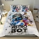 thumbnail image 1 of Astro Bot Conjunto de sábanas temático, trío de piezas, cómodo y amigable con la piel, diseño único, regalo de decoración para el hogar para familiares, amigos y fans,135cm *200cm, 1 of 6
