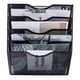 thumbnail image 3 of Organizador de archivos de pared EASEPRES con 5 bolsillos, malla, para colgar, negro, 3 of 8