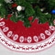 thumbnail image 2 of Faldón Boho para Arbol de Navidad Tejido Rojo con Vivos Blancos, 2 of 6