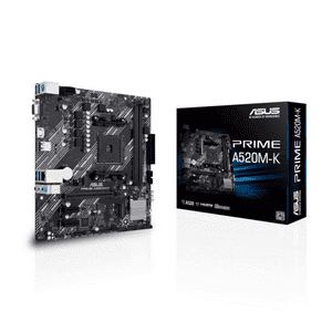 Placa Madre Asus Prime A520M-K (Am4, 2133/4600Mhz, M.2, Microatx)