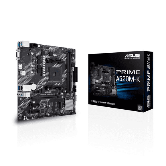 Placa Madre ASUS PRIME A520M-K (AM4, 2133/4600MHz, M.2, MicroATX)