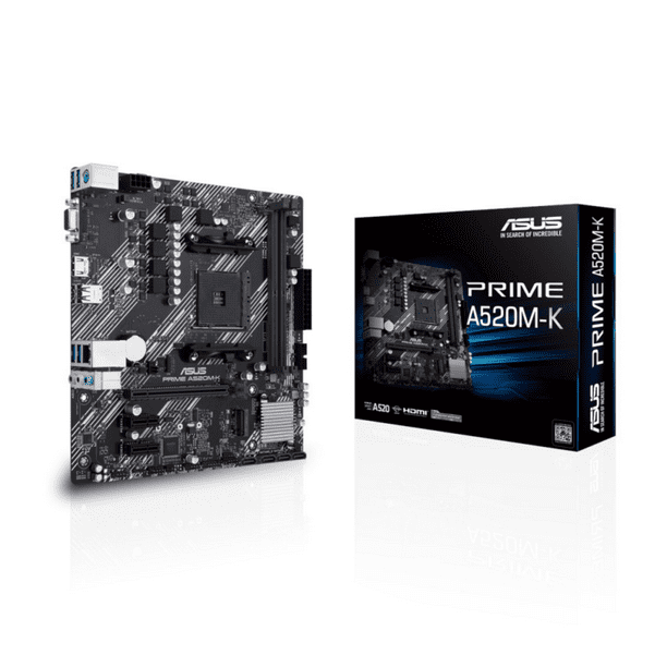 Placa Madre ASUS PRIME A520M-K (AM4, 2133/4600MHz, M.2, MicroATX)