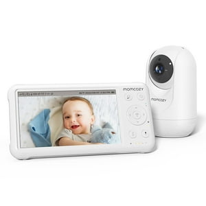 Momcozy Monitor De Video Para Bebés, 1080P, 5"" Hd, Con Cámara Y Soporte De Pared