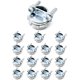 thumbnail image 1 of Conector para cables QWORK, 16 piezas, abrazadera de acero de 1/2", 1 of 7