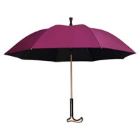 Ioensy - Bastones Paraguas Paraguas Con Bastón Separable Para Adultos Hombres Mujeres Rojo