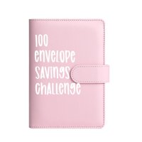 Ioensy - Libreta De Ahorros Con Sobres Carpeta De Desafíos De Ahorro Creativo Para Presupuestar Rosa