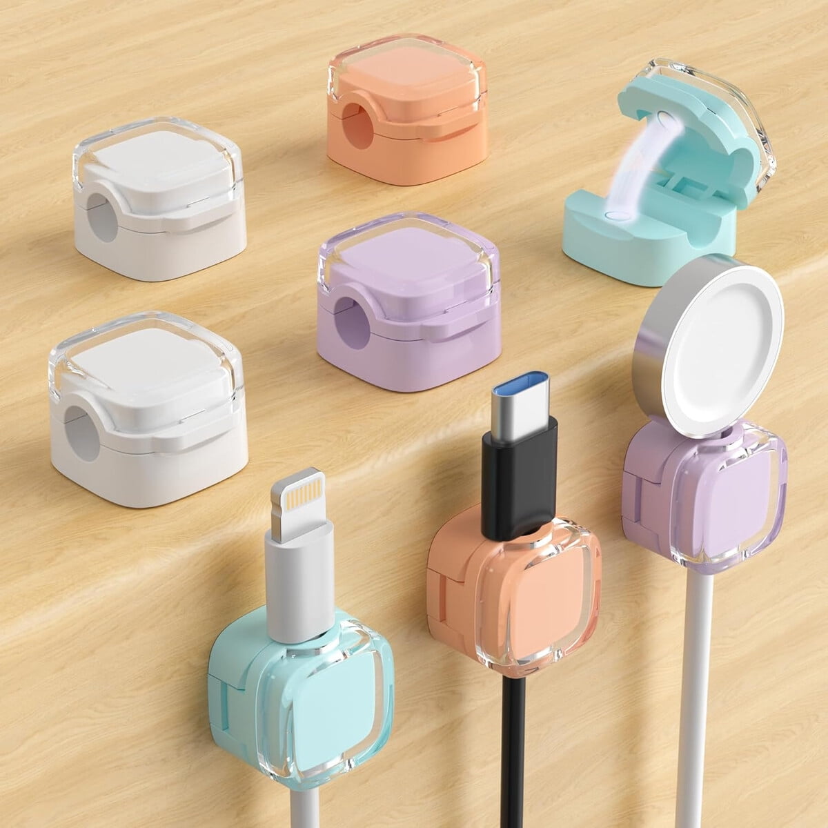 Clip Magnatico Coocat Organizador De Cables 7.5mm Adhesivo