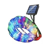Click Ventas - Pack 2 Manguera Tubo Luz Led Solar Tubo Flexible 5 Metros Multicolor