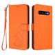 thumbnail image 1 of Funda Volteable tipo Billetera con Correa para Samsung Galaxy S10, Naranja, 1 of 6