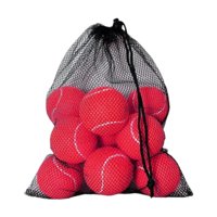Magideal - 12 Pelotas De Tenis, Pelotas De Juego De 2,52"" De Diámetro, Pelotas De Entrenamiento, Pelotas De Práctica Para Juegos, Deportes De Raqueta, Principian Rojo