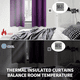 thumbnail image 5 of Cortinas opacas para dormitorio - Cortinas térmicas con ojales para sala de estar, 42 x 84 (107 x 213), una pieza, 5 of 5