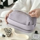 thumbnail image 5 of Bolsa de cosméticos con diseño de tostada de crema, bolsa de almacenamiento portátil de gran capacidad, hecha de cuero PU, 5 of 5