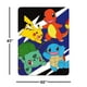 thumbnail image 2 of Juego de mantas de forro polar para Nintendo Pokémon con pegatinas, 45 x 60, 2 of 3