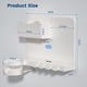 thumbnail image 3 of Organizador de mesita de noche WalfuYao Floating Shelves, blanco, 3 of 8