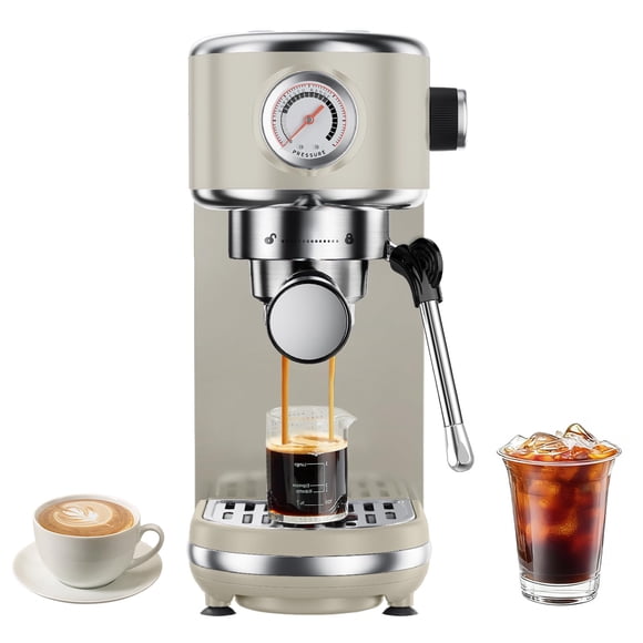 Máquina de espresso atatix de 20 bares con espumador de leche y tanque de 1,3 L