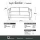 thumbnail image 4 of Sofa Sicilia 2C Pu Negro, 4 of 4