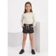 thumbnail image 1 of Short Ecocuero Niña Simil Cuero Con Cordon Ajustable, 1 of 3