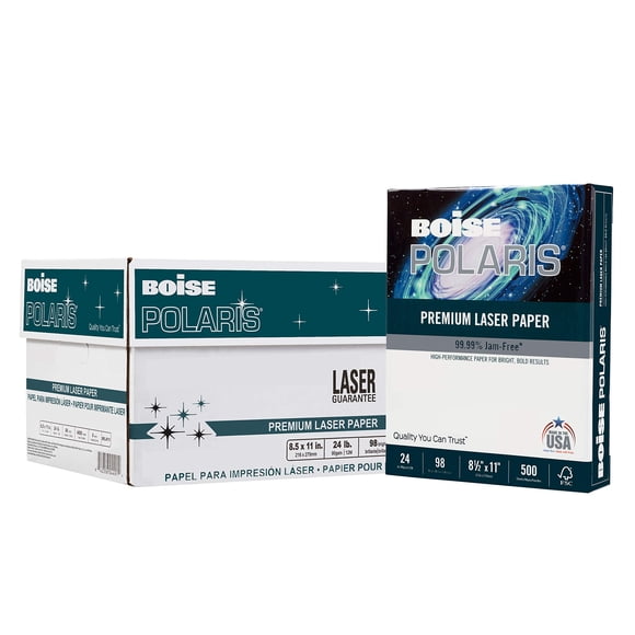 Papel Láser 216 X 279 Mm 24 Lb 8 Resmas