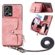 thumbnail image 3 of Funda Tipo Cartera con Correa Cruzada para Xaiomi Redmi Note 12 5G Protección Contra Golpes Rosa, 3 of 6